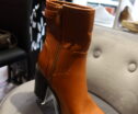 Boots marron en cuir