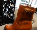 Boots marron en cuir