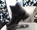 Boots en cuir noir